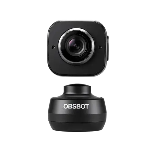 OBSBOT Tiny 2 AI-Powered PTZ 4K Webcam with auto-tracking and gimbal mount – smart webcam for content creators and professionals