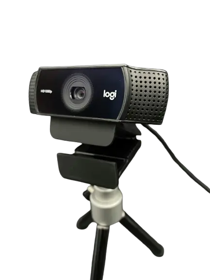 Logitech C920 HD Pro Webcam on Tripod - Front View